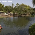 En bote en los lagos de Palermo